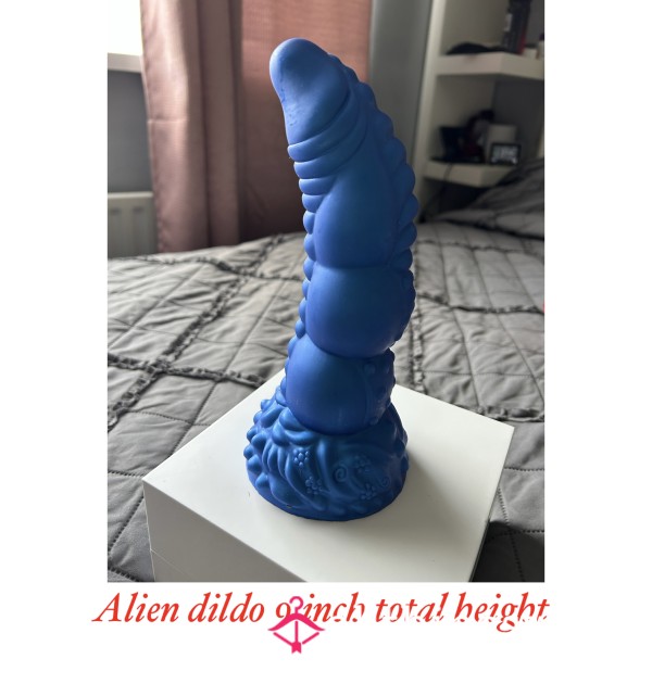 Blue Thick Alien D*ck Di**o Used