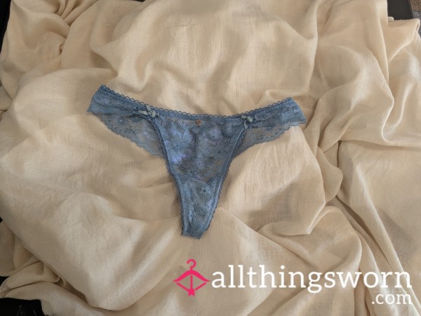 Blue Lace Thong (1x)