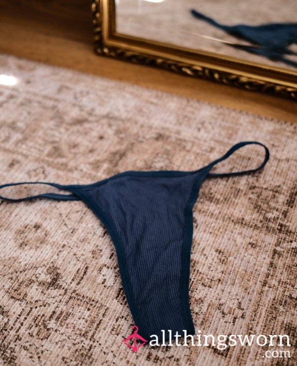 Blue Thong, 48hr Wear 💙