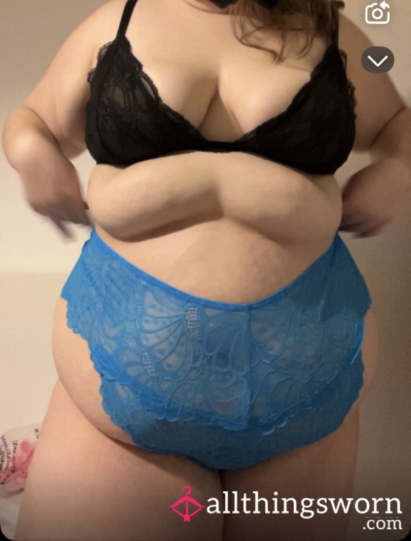 Blue Thong Panties