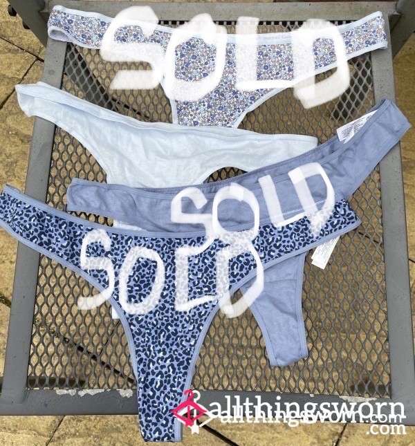 Sale Last Pair Remaining! Blue Cotton Thongs- Size Large 💙