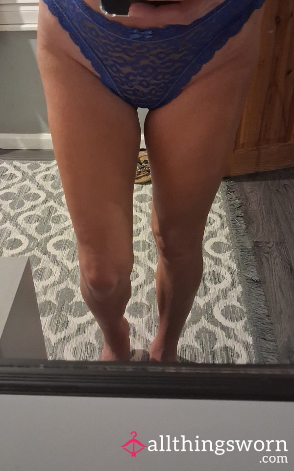 Blue Thongs Worn Today