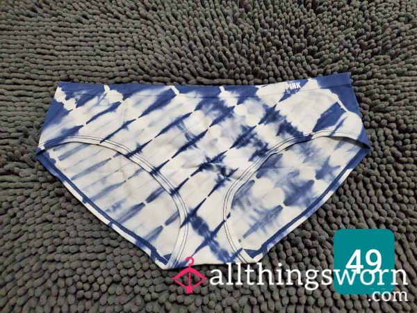 PINK Blue Tie Dye Panties