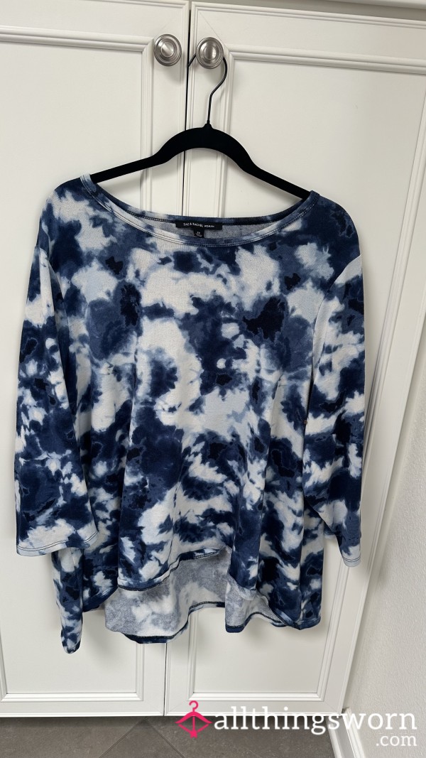 Blue Tie Dye Sweater