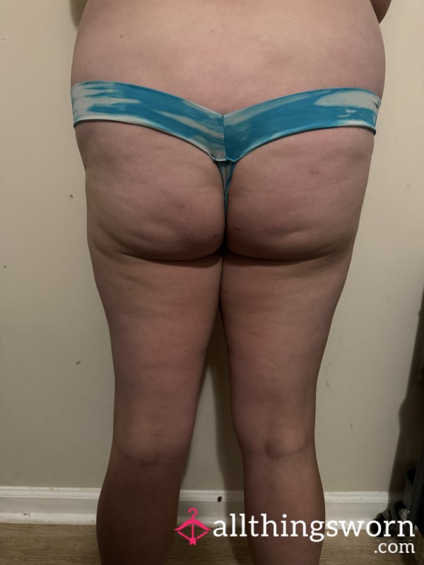 Blue Tie Dye Thong