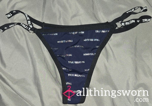 🔥 Blue True Religion Thong 🔥