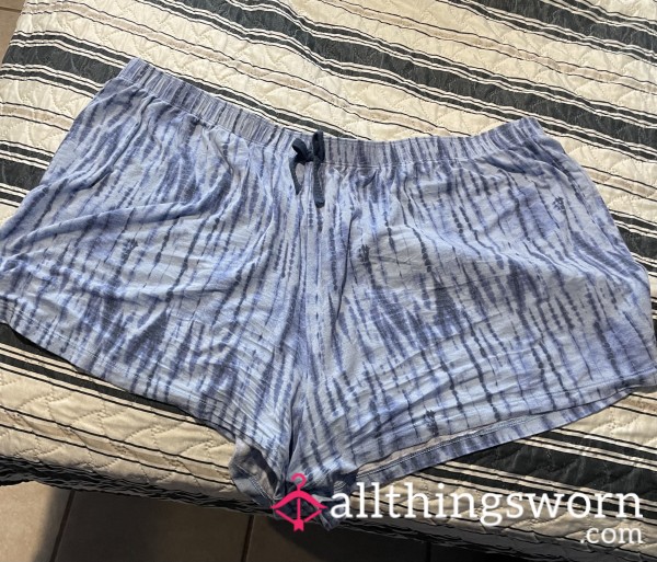 Blue Tye Dye Sleep Shorts