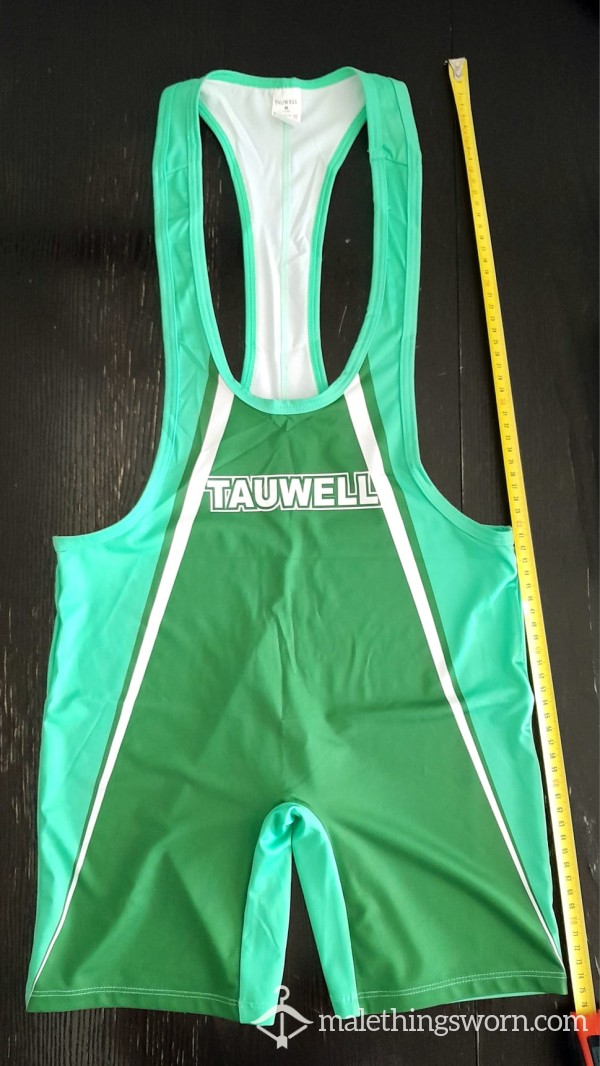 Green Used Wrestling Singlet