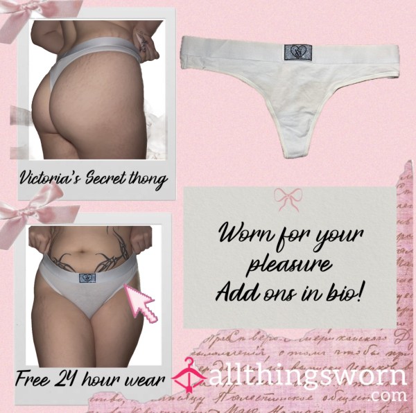 Light Blue VS Rhinestone Thong Collection