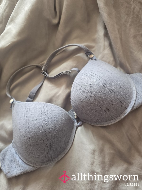 Blue Well Worn Bra 38D