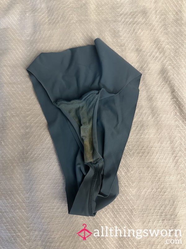 Blue Well Worn Thong