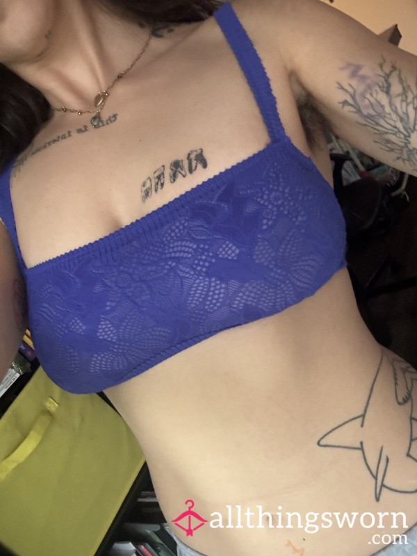 BLUE WIRELESS BRA