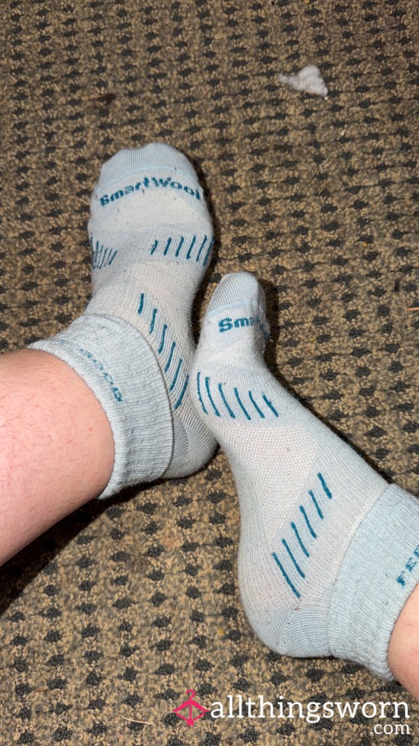 Blue Wool Socks