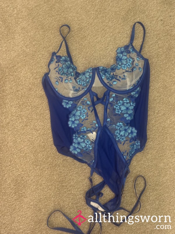 Blue Worn One Piece