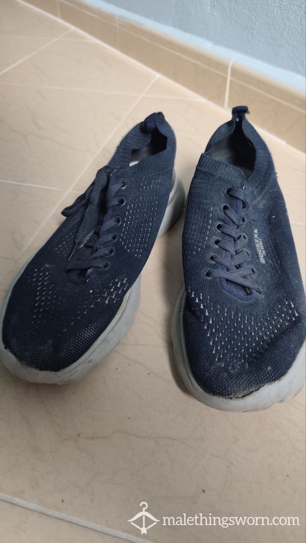 Blue Worn To Death Old Sneakers