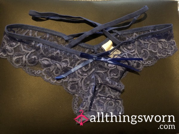 Blue Wrap Around Lace Panties 💙