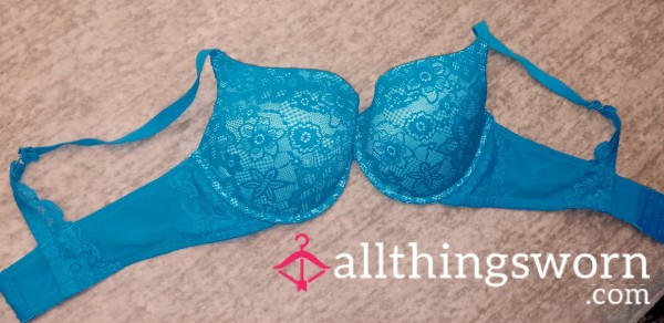💎 Blueberry Fizz | Limited Edition Teal Ribbed Lace Bralette - Rare Jewel Tone Boutique Find