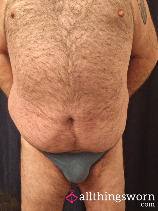 Blue/gray Cotton Briefs