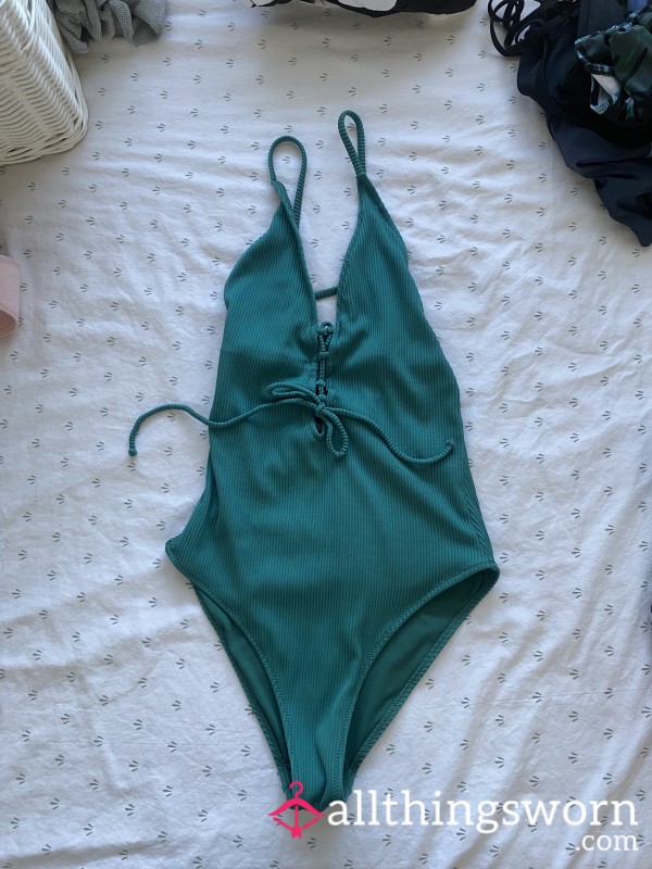Blue/Green One-Piece Swimsuit
