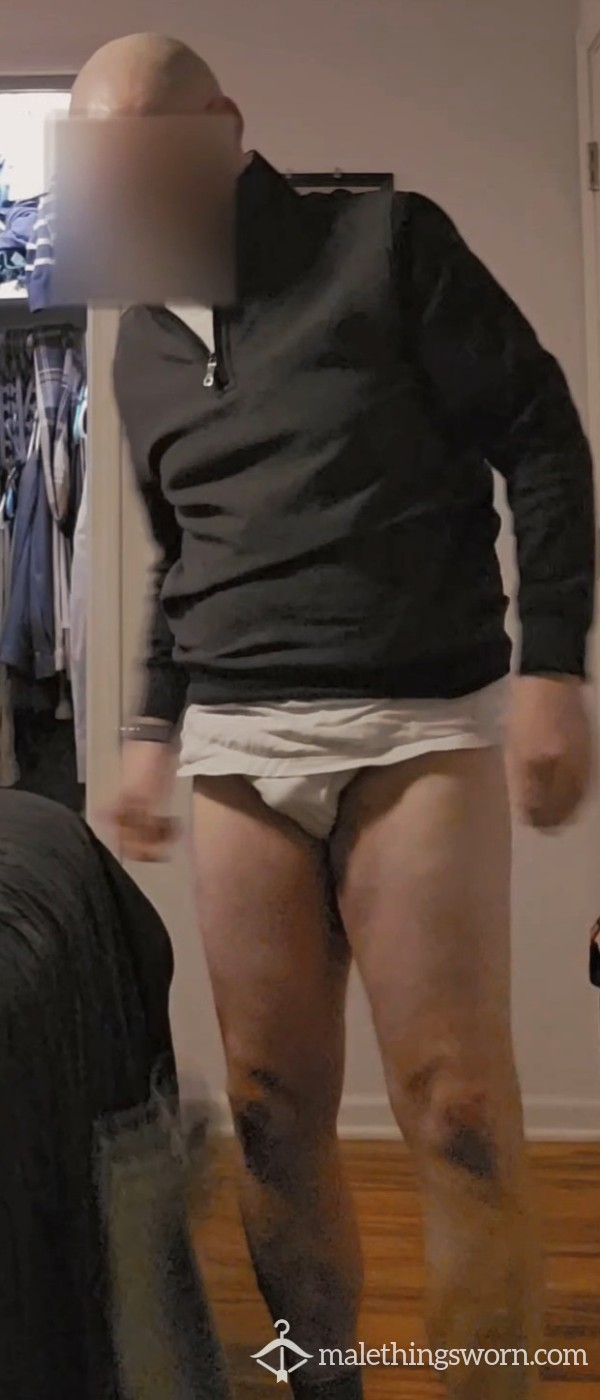 Blue Collar Dad Strips Down To Briefs And Boots