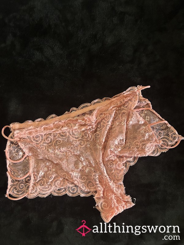 Blush Pink Lace Panties – Soft, Sheer & Ultra Feminine 💕