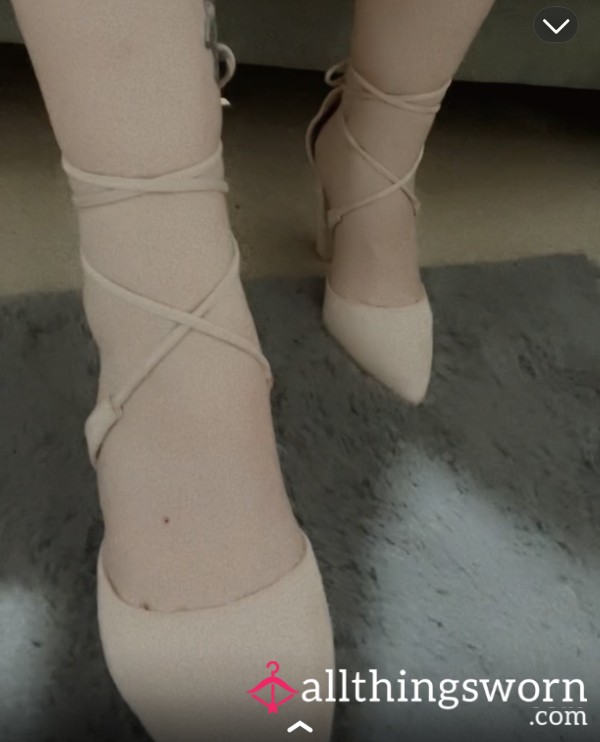 Blush Pink Point Toe Heels