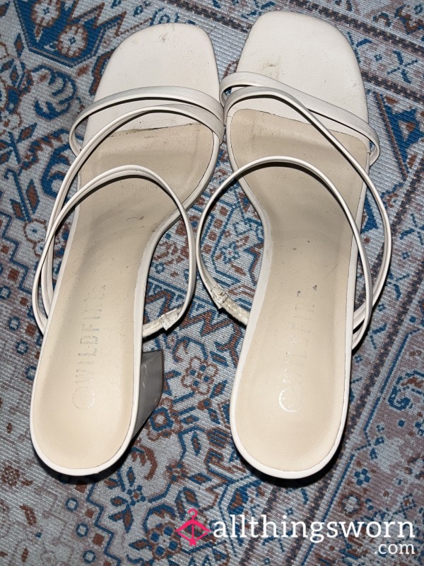 Blush Pink Strappy Dirty Heels🌸