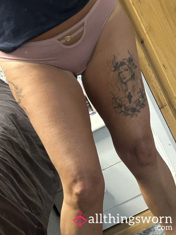 Blush Thong With Heart Detail 💋 Custom Your Wear Now! 💋
