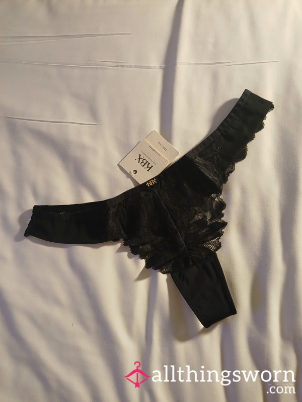 BNWT, Ready For Your Request, Knickerbox Black Lace Thongs