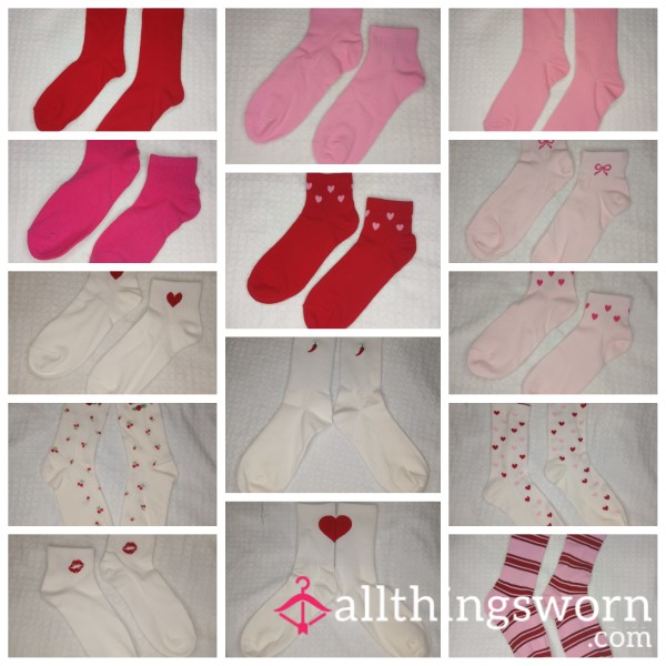 BOGOF Valentine Themed Socks 48hr Wear