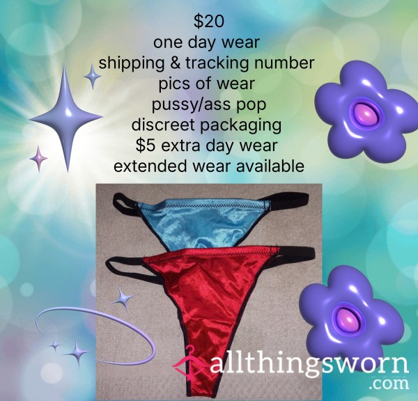 Bold Solid Color Thongs