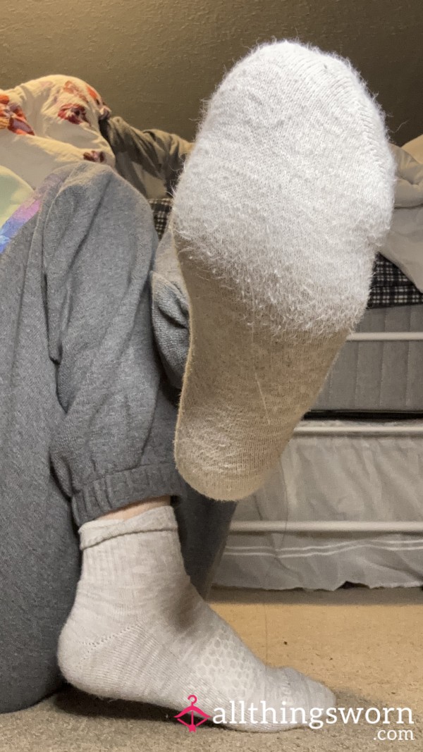 Bombas Grey Above Ankle Cotton Socks