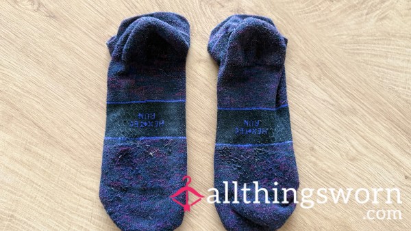 Bombas Heather Purple Running Socks