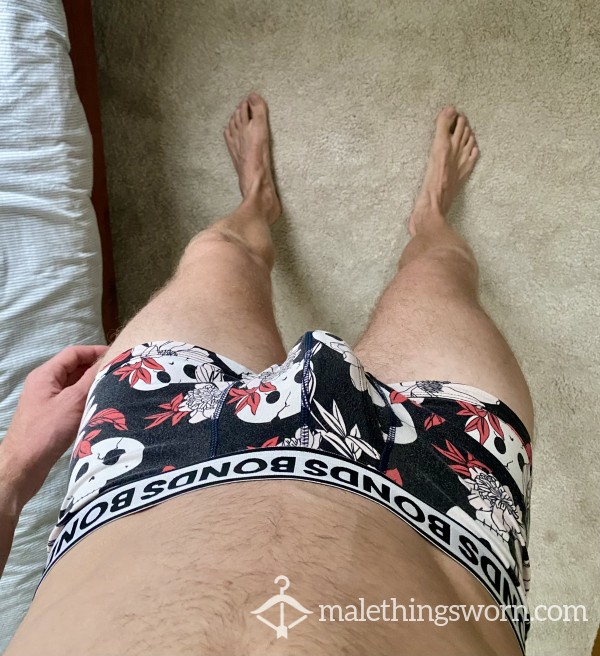 Bonds Pattern Trunks Black/Red/White