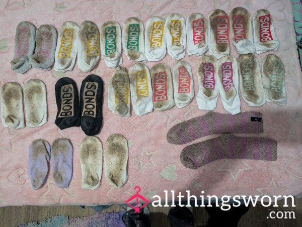 Bonds Socks  BUILD YOUR OWN BUNDLE Stinky Well Worn By Rainbow 🌈 Definitely Worth It To Ad To You Collection 😜