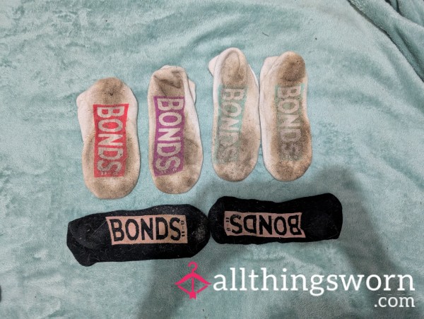 Bonds Socks Stinky Well Worn By Rainbow 🌈 Definitely Worth It To Ad To You Collection 😜