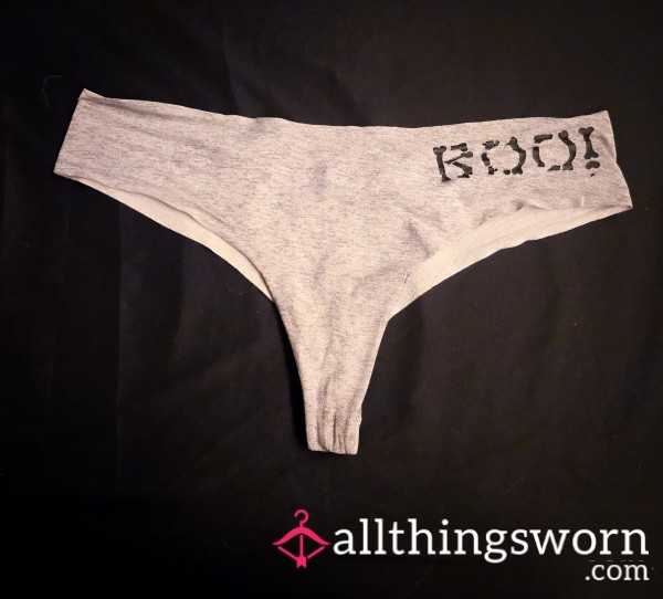BOO! Cute Sp**ky VS PINK Thong