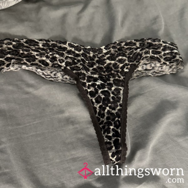 Book My S**y Leopard Print Thong