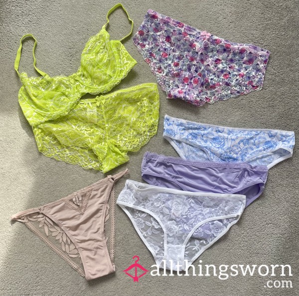 Book To Wear Pieces - Gorgeous Full Briefs, Lace Shorts And Brazilian Thong