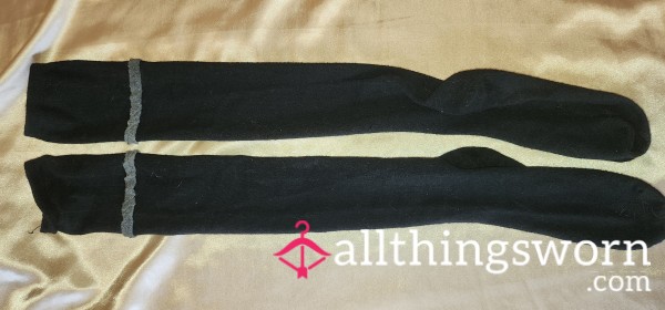 Boot-Cut Knee-high Socks: Evening Grey