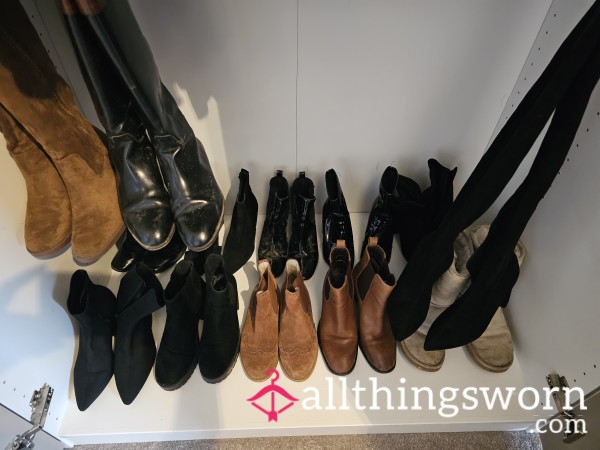 Boots, Boots Boots!!!!! My Entire Boot Collection, You Take Your Pick From My Vast Collection