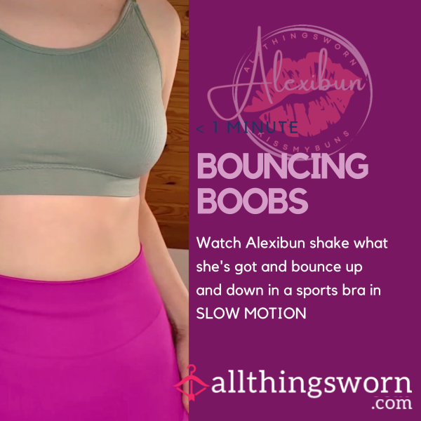 Bouncing B**bs In SLOW MOTION From Alexibun