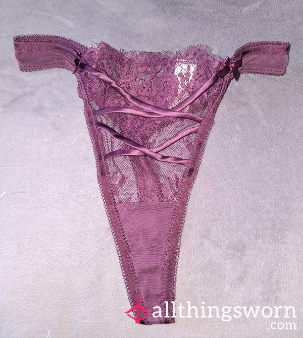 Boux Avenue Burgundy Thong 💕 24hr Wear Included
