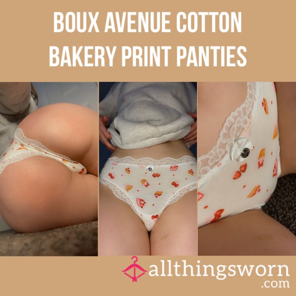 Boux Avenue Cotton Bakery Print Panties🥐