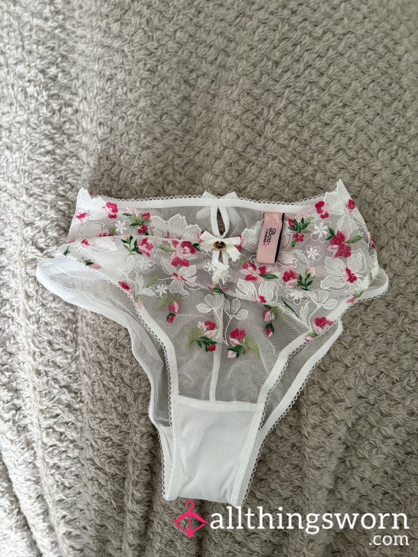 Boux Avenue White Flor*l Panties