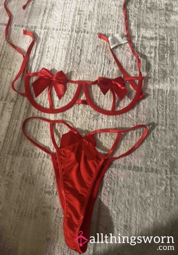 Bow Red Lingerie Set 💋