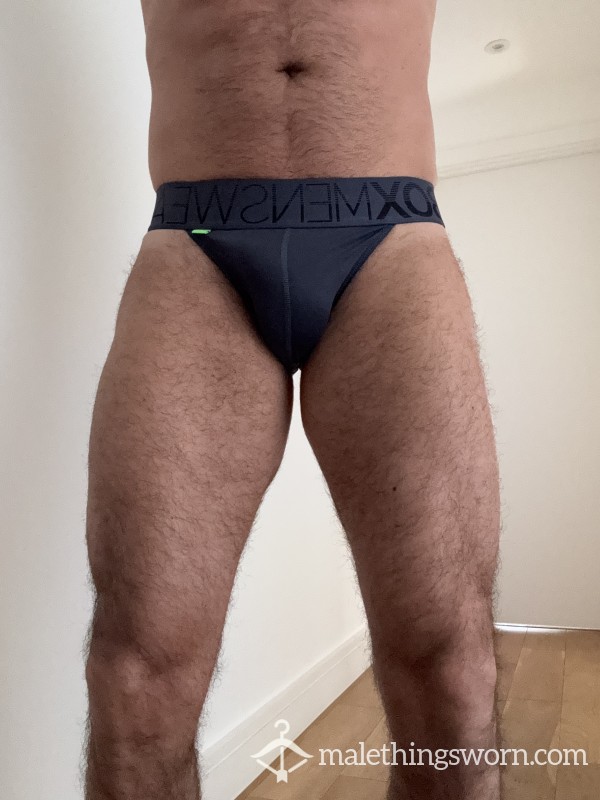 BOX Brief Tanga Grey Blue