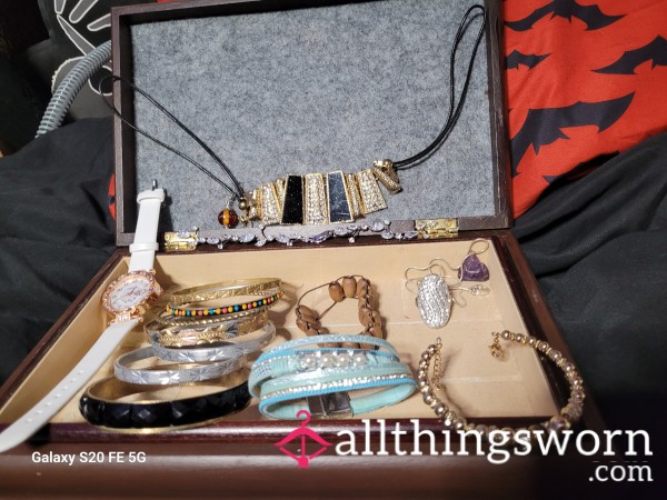 Box Full Of Jewellery, Perfect For A Sissy, Cd Or Trans.