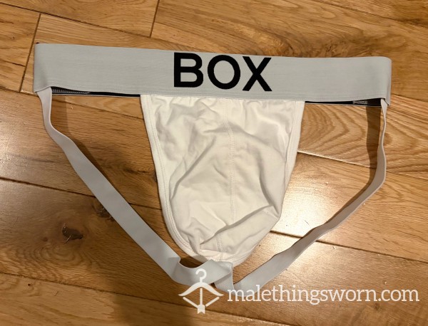 Box Menswear White Jockstrap (L) Ready To Be Customised For You!