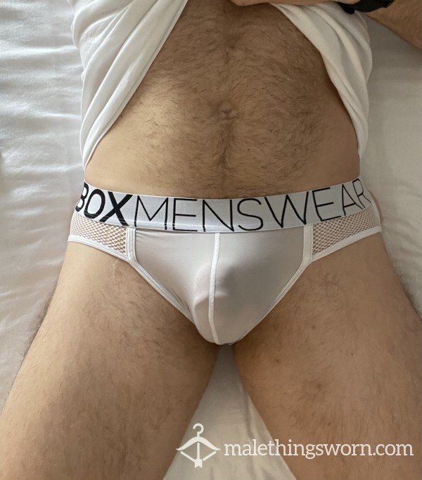 Box Menswear White Jockstrap